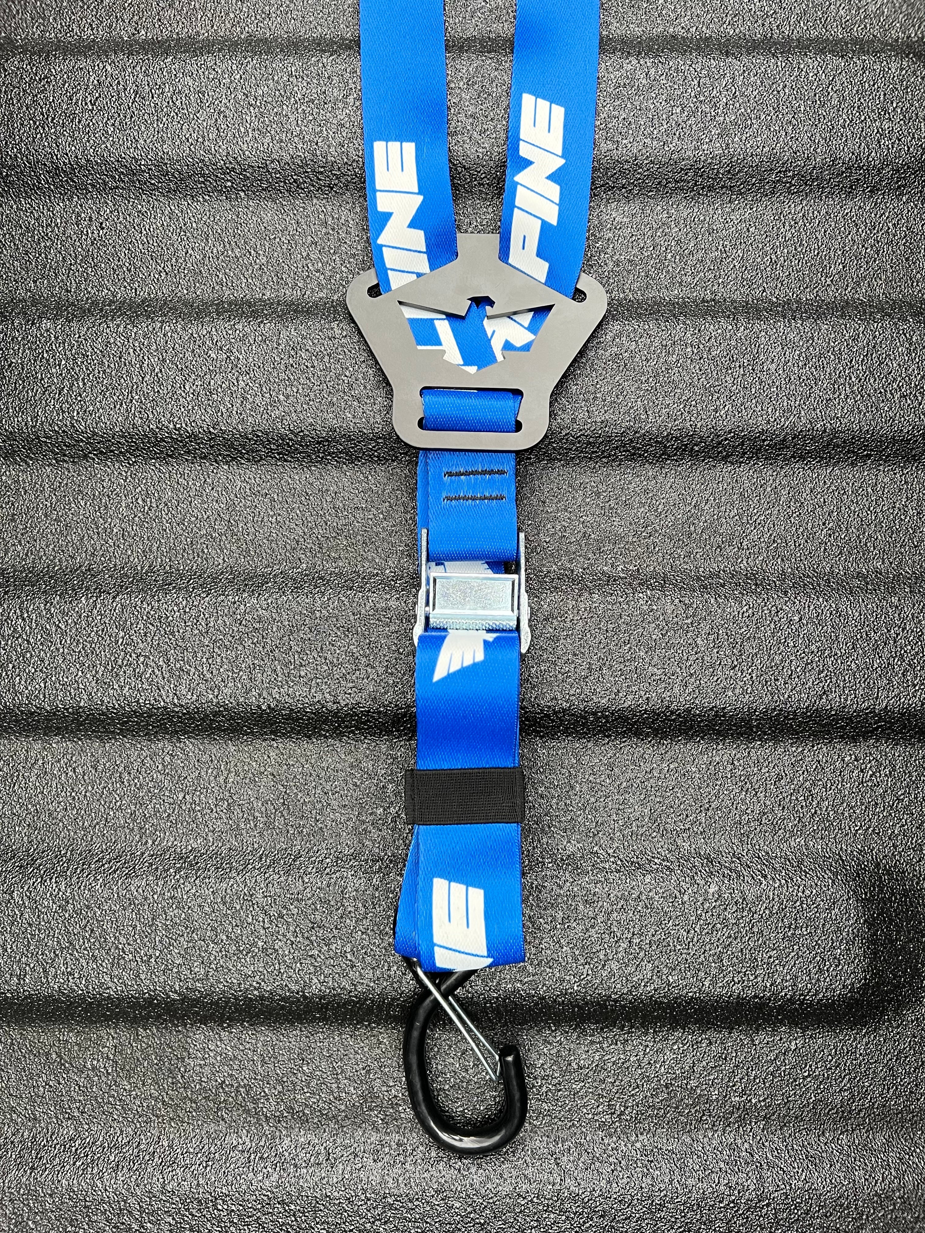 Dual Y Fuel Jug Strap-Blue