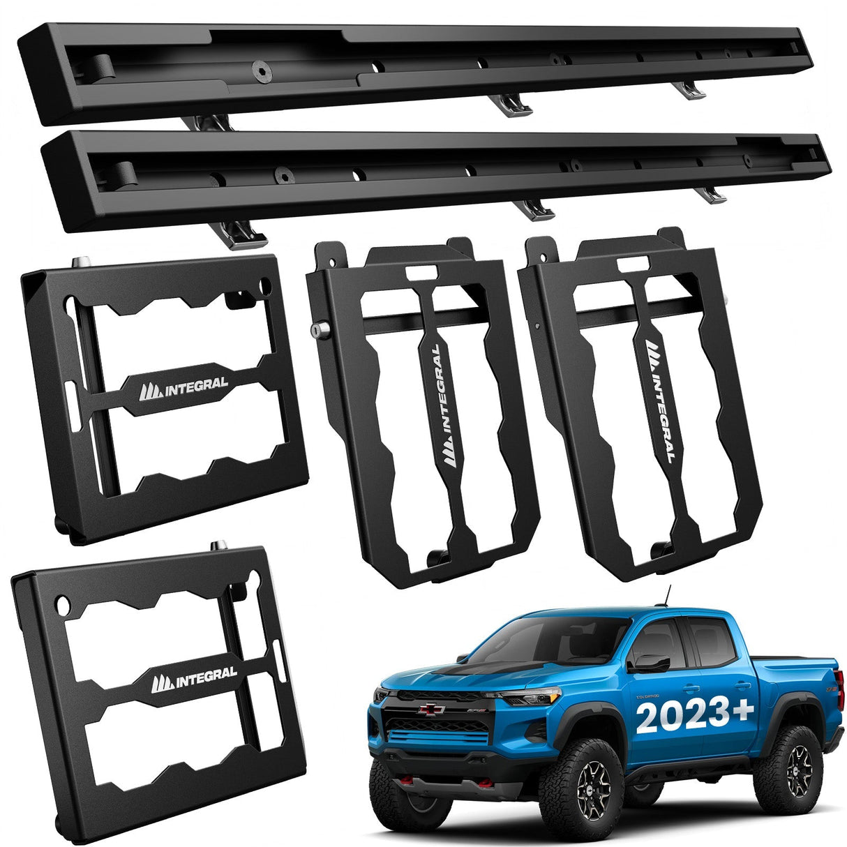 Integral Rails - Bedside Rail System - Chevrolet Colorado & GMC Canyon (2023+) - Xtrusion Overland