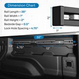 Integral Rails - Bedside Rail System - Chevrolet Colorado & GMC Canyon (2023+) - Xtrusion Overland