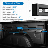 Integral Rails - Bedside Rail System - Chevrolet Silverado & GMC Sierra 2500/3500 (2020+ 6'9" Bed Only) - Xtrusion Overland