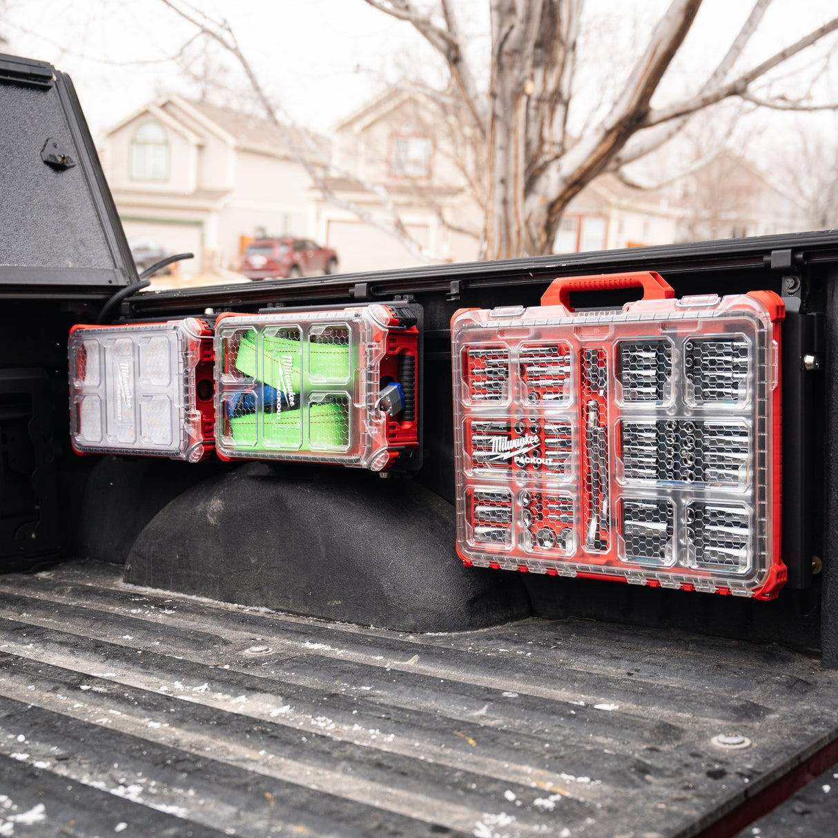 Integral Rails + Tie-down Cleats - Ford F150 & Raptor 2015+ (5.5' Bed Only) - Xtrusion Overland