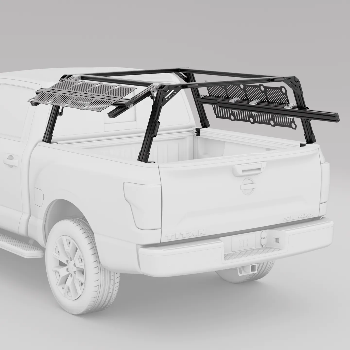 XTR1 Bed Rack for Nissan Titan – View 8 | Xtrusion Overland
