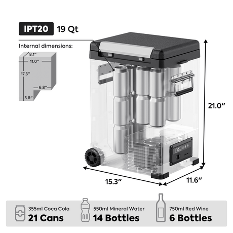IPT20 Pickup Truck 12 Volt Freezer | ICECO | 18.3 LT - Xtrusion Overland