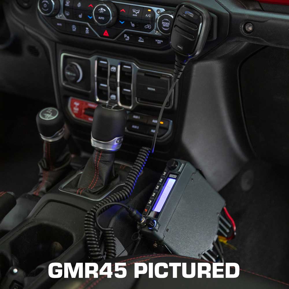 Rugged Radios Jeep Wrangler JL, JLU, and Gladiator JT Two-Way GMRS Mobile Radio Kit