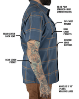 Jack Knife SS Shirt - Dk Gray Blue - Xtrusion Overland