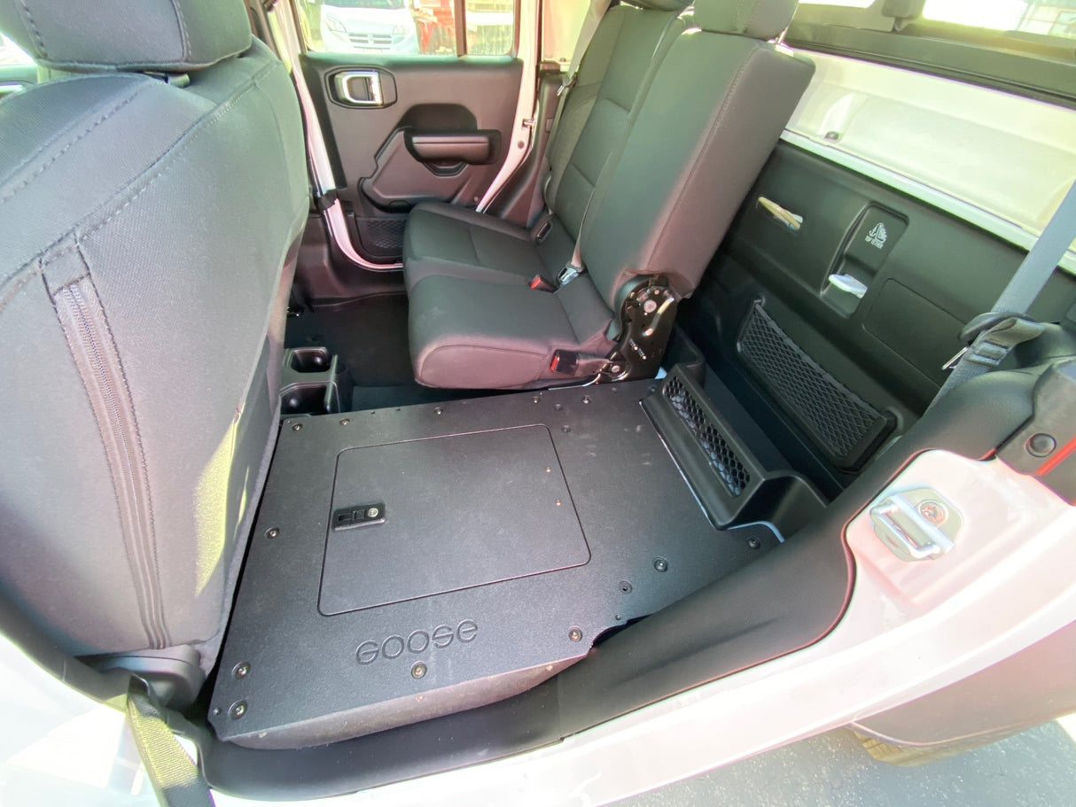 Jeep Gladiator 2019 - Present JT 4 Door - Second Row Seat Delete Plate System - Xtrusion Overland