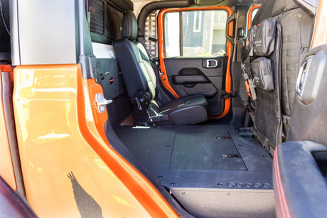 Jeep Gladiator 2019 - Present JT 4 Door - Second Row Seat Delete Plate System - Extended Platform - Xtrusion Overland