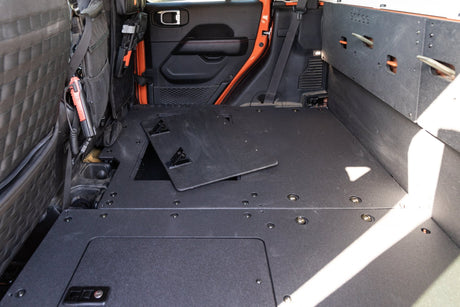 Jeep Gladiator 2019 - Present JT 4 Door - Second Row Seat Delete Plate System - Extended Platform - Xtrusion Overland