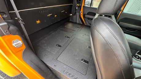 Jeep Gladiator 2019 - Present JT 4 Door - Second Row Seat Delete Plate System - High Platform - Xtrusion Overland