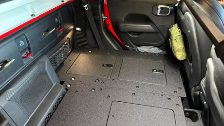 Jeep Gladiator 2019 - Present JT 4 Door - Second Row Seat Delete Plate System - High Platform - Xtrusion Overland