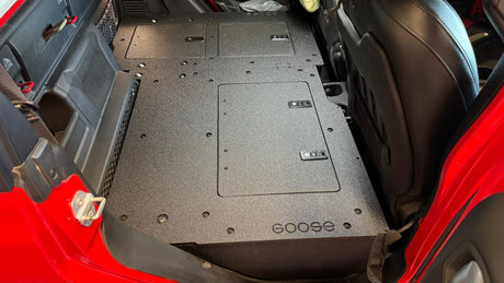 Jeep Gladiator 2019 - Present JT 4 Door - Second Row Seat Delete Plate System - High Platform - Xtrusion Overland