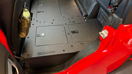 Jeep Gladiator 2019 - Present JT 4 Door - Second Row Seat Delete Plate System - High Platform - Xtrusion Overland