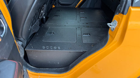 Jeep Gladiator 2019 - Present JT 4 Door - Second Row Seat Delete Plate System - High Platform - Xtrusion Overland