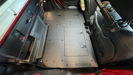 Jeep Gladiator 2019 - Present JT 4 Door - Second Row Seat Delete Plate System - High Platform - Xtrusion Overland