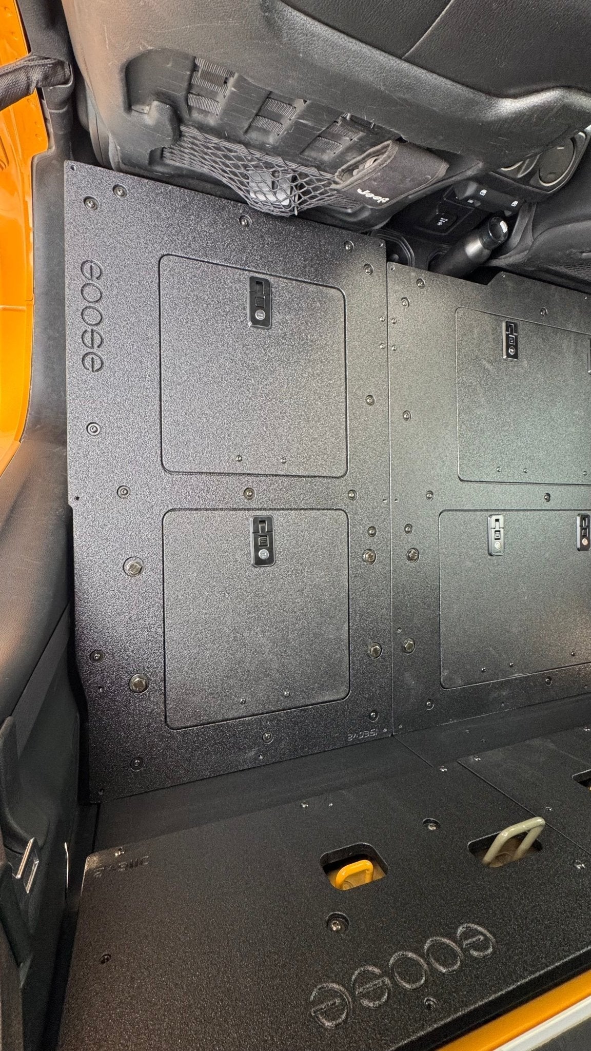 Jeep Gladiator 2019 - Present JT 4 Door - Second Row Seat Delete Plate System - High Platform - Xtrusion Overland
