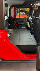 Jeep Gladiator 2019 - Present JT 4 Door - Second Row Seat Delete Plate System - High Platform - Xtrusion Overland