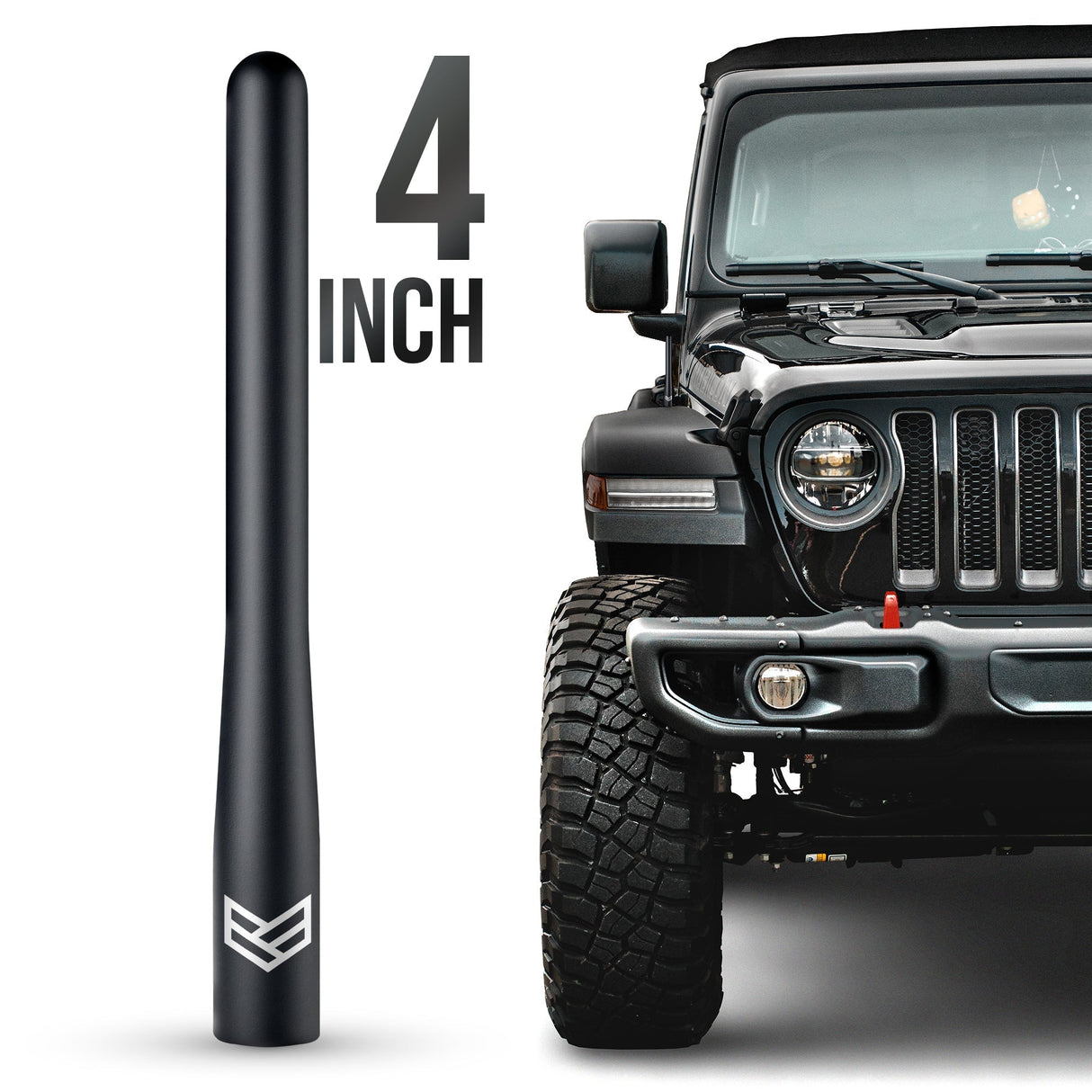 JEEP TUFFLOCK® SHORT ANTENNA (4 INCH) - Xtrusion Overland