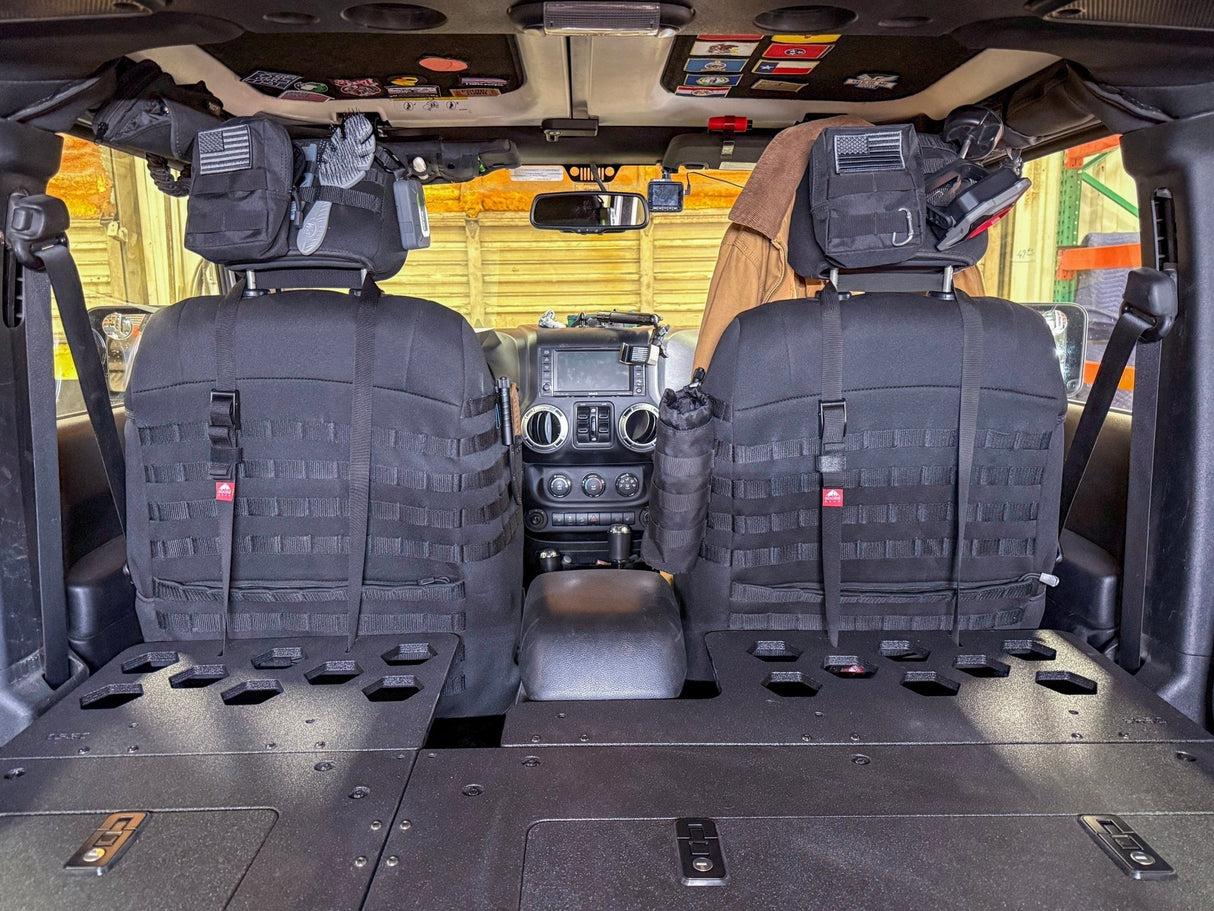 Jeep - Wrangler - 2007-2018 - JKU - 4 Door - Explore Series - Second Row Seat Delete Plate System - Second Row - Module Based - 8" Module - Xtrusion Overland