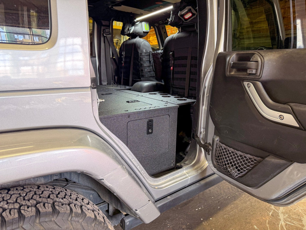 Jeep - Wrangler - 2007-2018 - JKU - 4 Door - Explore Series - Second Row Seat Delete Plate System - Second Row - Module Based - 8" Module - Xtrusion Overland