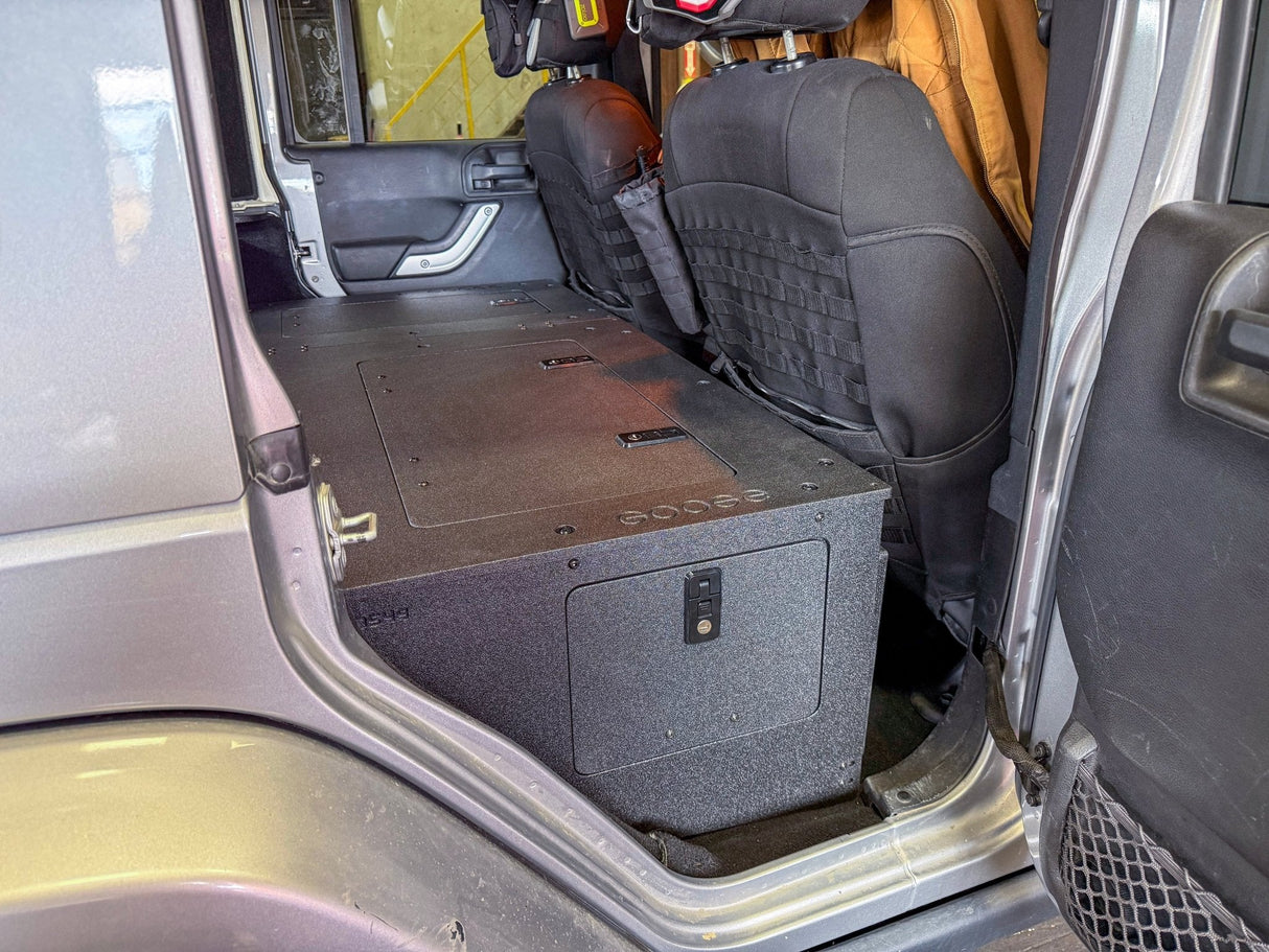 Jeep - Wrangler - 2007-2018 - JKU - 4 Door - Explore Series - Second Row Seat Delete Plate System - Second Row - Module Based - 8" Module - Xtrusion Overland