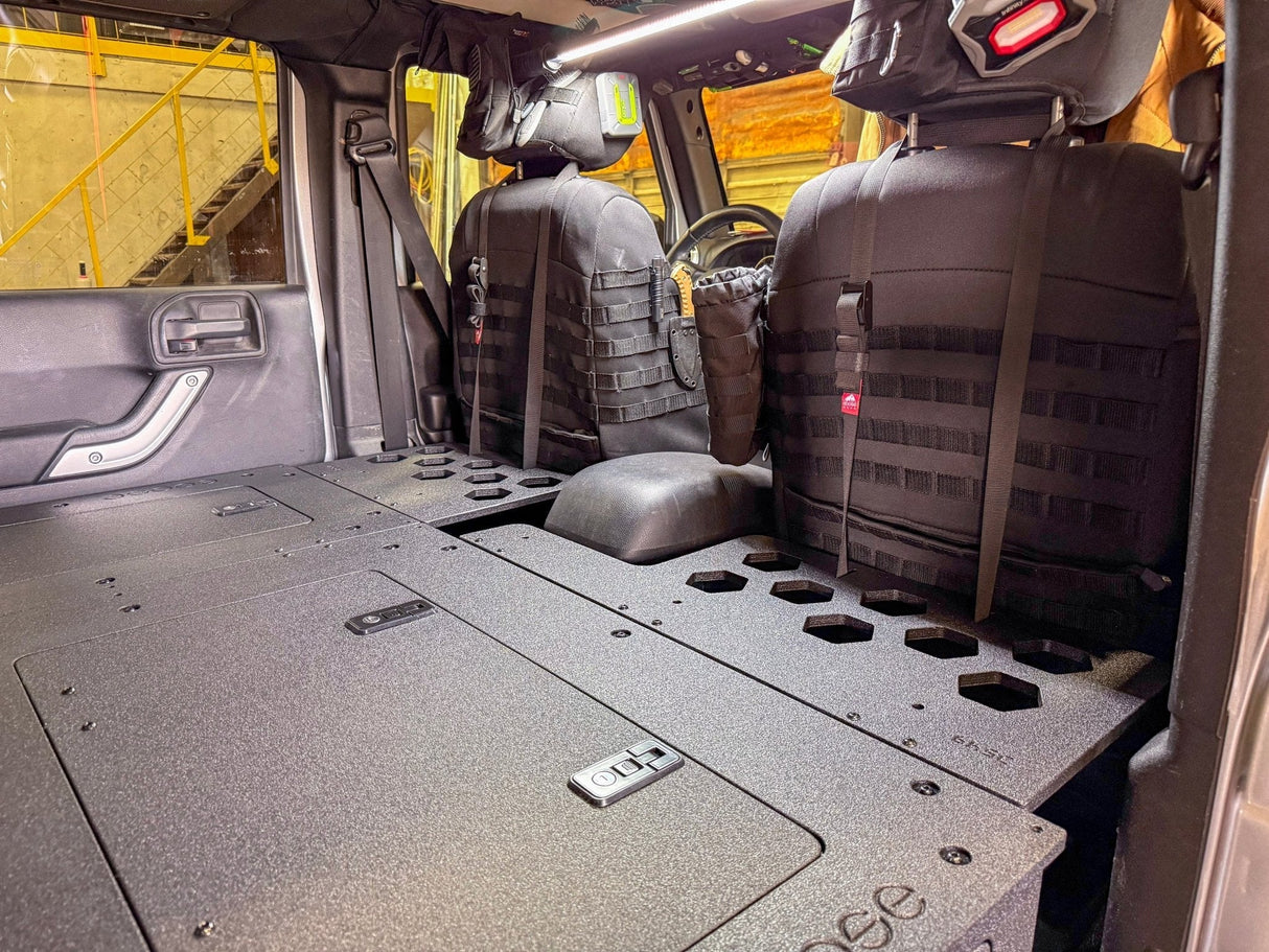 Jeep - Wrangler - 2007-2018 - JKU - 4 Door - Explore Series - Second Row Seat Delete Plate System - Second Row - Module Based - 8" Module - Xtrusion Overland