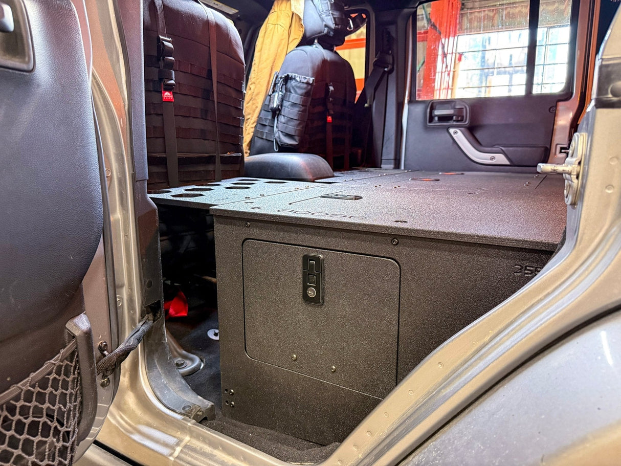 Jeep - Wrangler - 2007-2018 - JKU - 4 Door - Explore Series - Second Row Seat Delete Plate System - Second Row - Module Based - 8" Module - Xtrusion Overland
