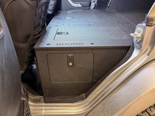 Jeep - Wrangler - 2007-2018 - JKU - 4 Door - Explore Series - Second Row Seat Delete Plate System - Second Row - Module Based - 8" Module - Xtrusion Overland
