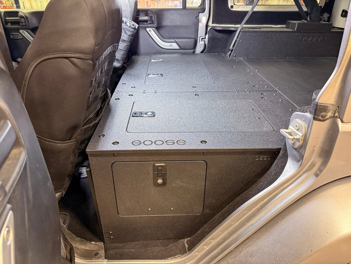 Jeep - Wrangler - 2007-2018 - JKU - 4 Door - Explore Series - Second Row Seat Delete Plate System - Second Row - Module Based - 8" Module - Xtrusion Overland