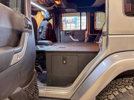 Jeep - Wrangler - 2007-2018 - JKU - 4 Door - Explore Series - Second Row Seat Delete Plate System - Second Row - Module Based - 8" Module - Xtrusion Overland