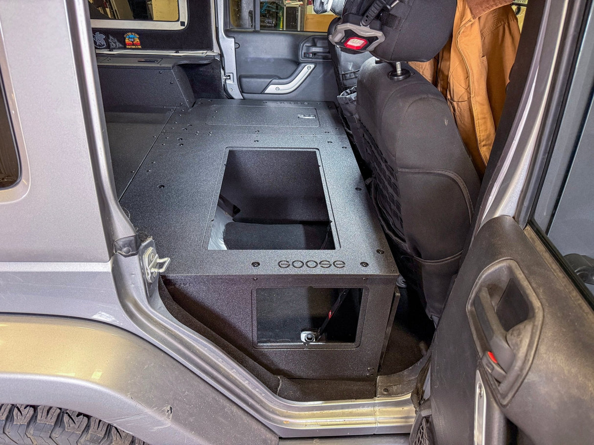Jeep - Wrangler - 2007-2018 - JKU - 4 Door - Explore Series - Second Row Seat Delete Plate System - Second Row - Module Based - 8" Module - Xtrusion Overland