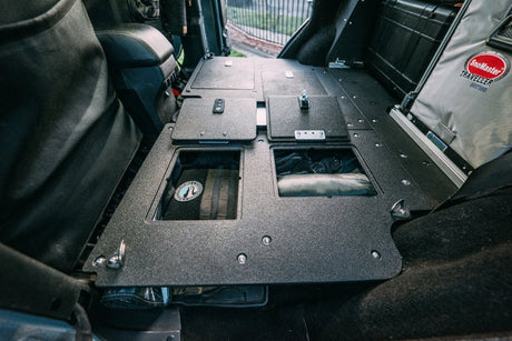 Jeep Wrangler 2007 - 2018 JKU 4 Door - Second Row Seat Delete Plate System - Xtrusion Overland