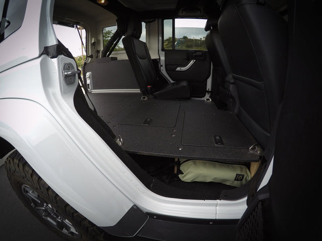 Jeep Wrangler 2007 - 2018 JKU 4 Door - Second Row Seat Delete Plate System - Xtrusion Overland