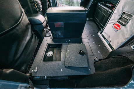 Jeep Wrangler 2007 - 2018 JKU 4 Door - Second Row Seat Delete Plate System - Xtrusion Overland