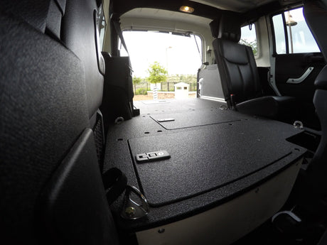 Jeep Wrangler 2007 - 2018 JKU 4 Door - Second Row Seat Delete Plate System - Xtrusion Overland