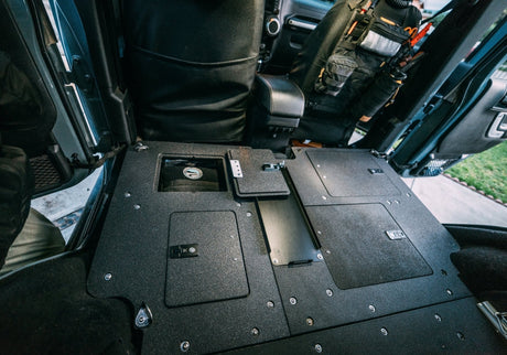 Jeep Wrangler 2007 - 2018 JKU 4 Door - Second Row Seat Delete Plate System - Xtrusion Overland
