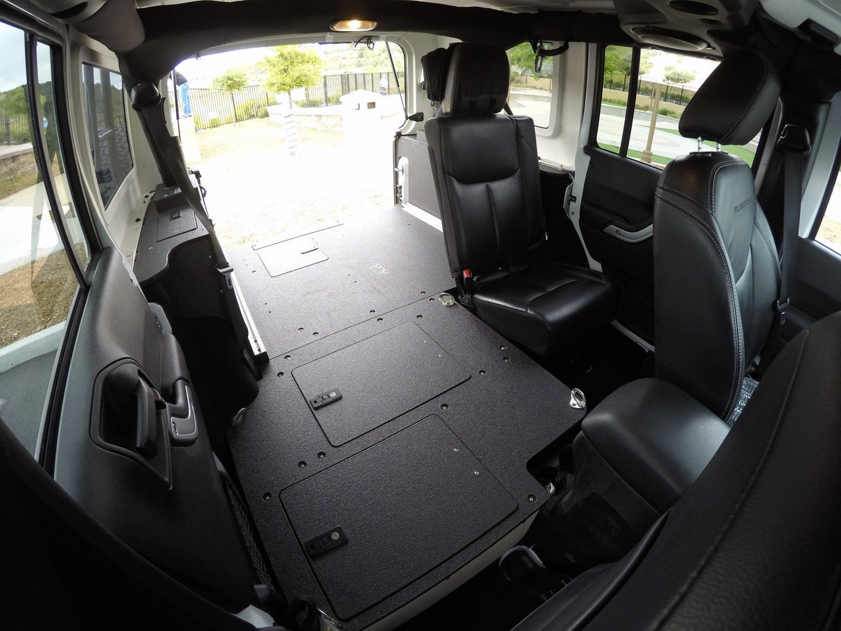 Jeep Wrangler 2007 - 2018 JKU 4 Door - Second Row Seat Delete Plate System - Xtrusion Overland