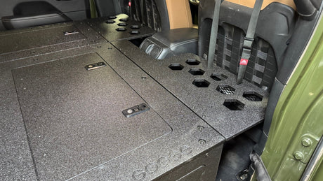Jeep Wrangler 2018 - 2023 JLU 4 Door - Second Row Seat Delete Plate System - 8" or 10" Module Based - Xtrusion Overland