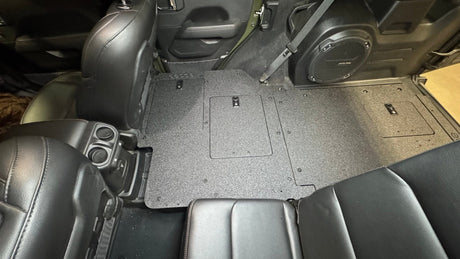 Jeep Wrangler 2018 - 2023 JLU 4 Door - Second Row Seat Delete Plate System - V2 - Xtrusion Overland