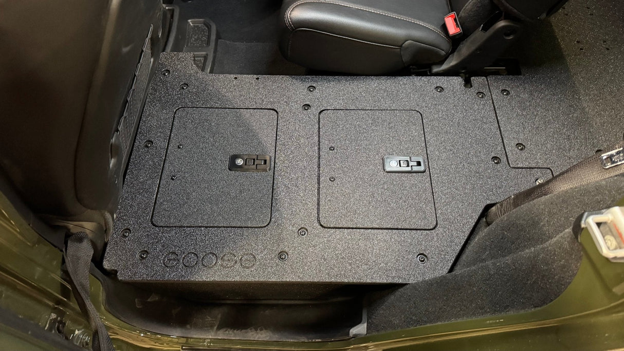 Jeep Wrangler 2018 - 2023 JLU 4 Door - Second Row Seat Delete Plate System - V2 - Xtrusion Overland
