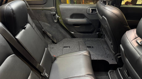 Jeep Wrangler 2018 - 2023 JLU 4 Door - Second Row Seat Delete Plate System - V2 - Xtrusion Overland