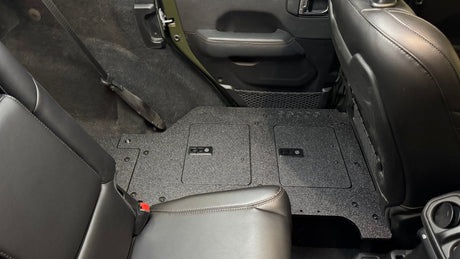Jeep Wrangler 2018 - 2023 JLU 4 Door - Second Row Seat Delete Plate System - V2 - Xtrusion Overland