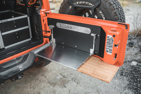 Jeep Wrangler 2018 - Present JL / JLU - Goose Gear Tailgate Table - Xtrusion Overland