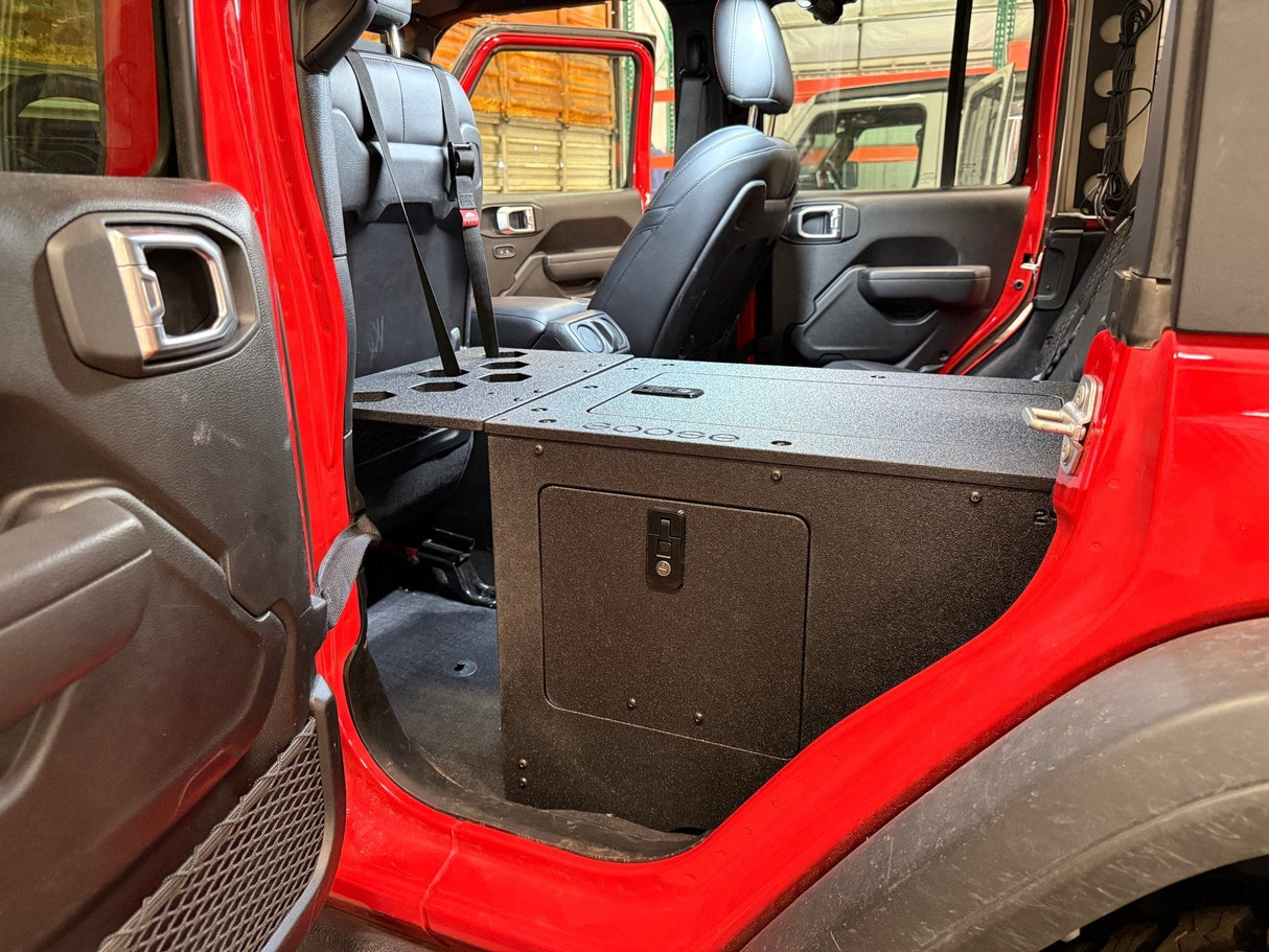 Jeep - Wrangler - 2024-Present - JLU - 4 Door - Explore Series - Seat Delete Plate System - Second Row - Module Based - 10" Module - Xtrusion Overland