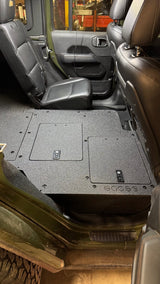 Jeep Wrangler 2024 - Present JLU 4 Door - Second Row Seat Delete Plate System - V2 - Xtrusion Overland