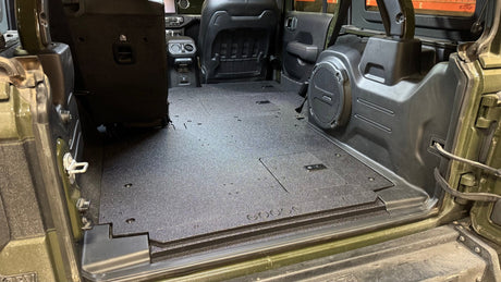 Jeep Wrangler 2024 - Present JLU 4 Door - Second Row Seat Delete Plate System - V2 - Xtrusion Overland