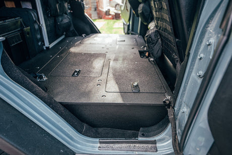 Jeep Wrangler 4 Door Second Row Seat Delete Plate System - Infill Panels - Xtrusion Overland