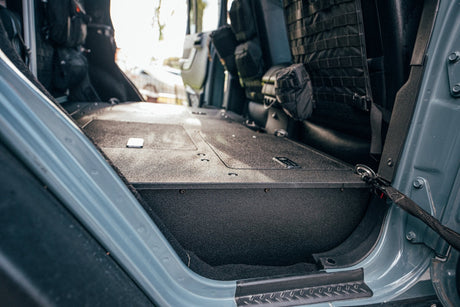 Jeep Wrangler 4 Door Second Row Seat Delete Plate System - Infill Panels - Xtrusion Overland