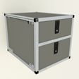 Jeep Wrangler JK/JKU 2007 - 2018 - Double Drawer Module - 19 3/16" Wide x 25" Depth - Xtrusion Overland