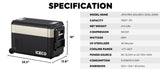 JP40 Pro Dual Zone Wheeled Portable Freezer With Cover | ICECO | 40 LT - Xtrusion Overland