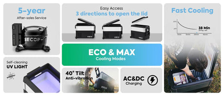 JP50 Pro Dual Zone Wheeled Car Fridge With Cover | ICECO | 50 LT - Xtrusion Overland
